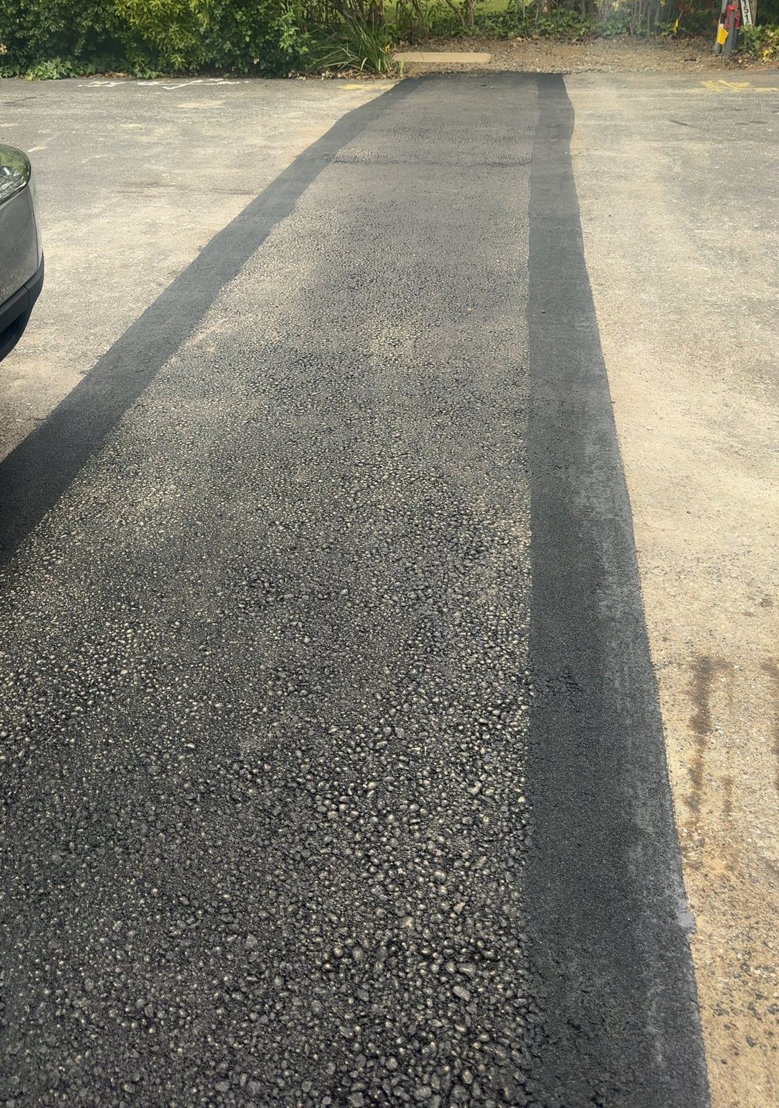Finished trench restoration